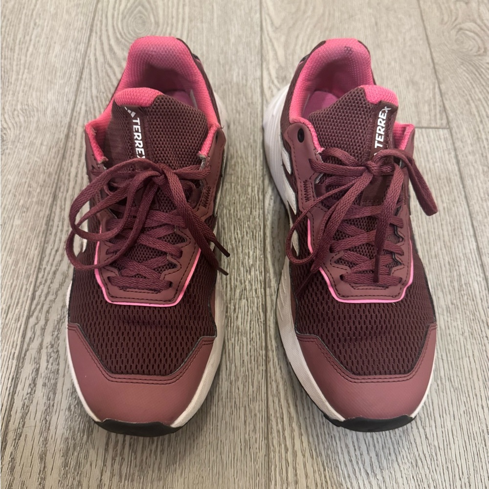 adidas Women's Burgundy and Pink Athletic Shoes